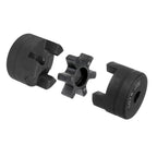 uxcell 7/16" to 3/4" L075 Flexible 3-Piece L-Jaw Coupling Coupler Set & Buna-N NBR Rubber Spider for Log Splitter Hybrid Equipment