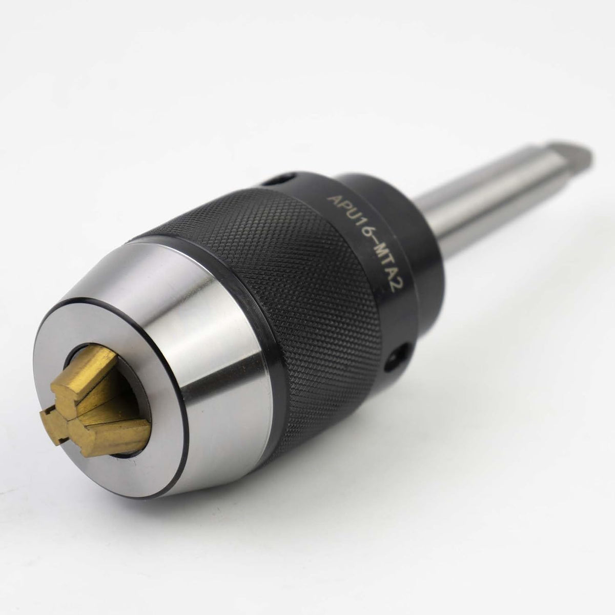 1/32"-5/8" MT2 Integrated Keyless Drill Chuck(Titanium Jaws)