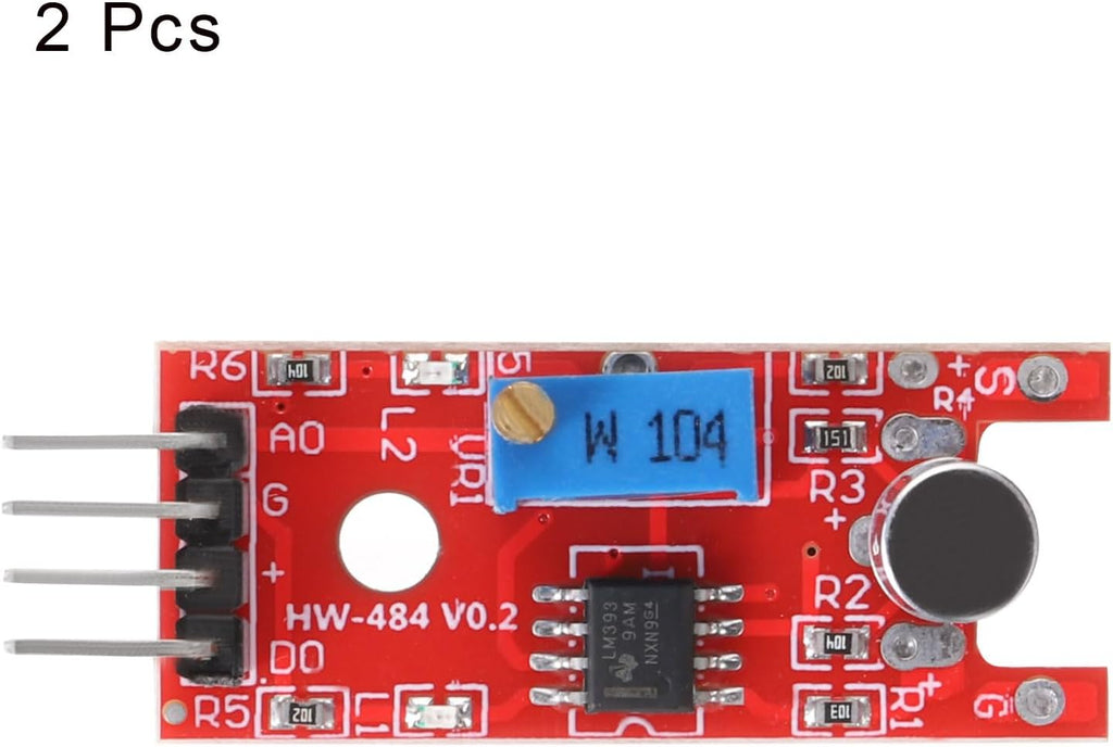 MECCANIXITY 2 Pcs Microphone Sound Sensor KY-038 Voice Detection Module Voice Sound Detection Sensor Module for Voice-Activated Switch