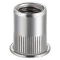 Wensilon 20Pcs Rivet Nut M12 Metric Stainless Steel 304 Finish Flat Head Rivnut Threaded Insert Nut Knurled Body