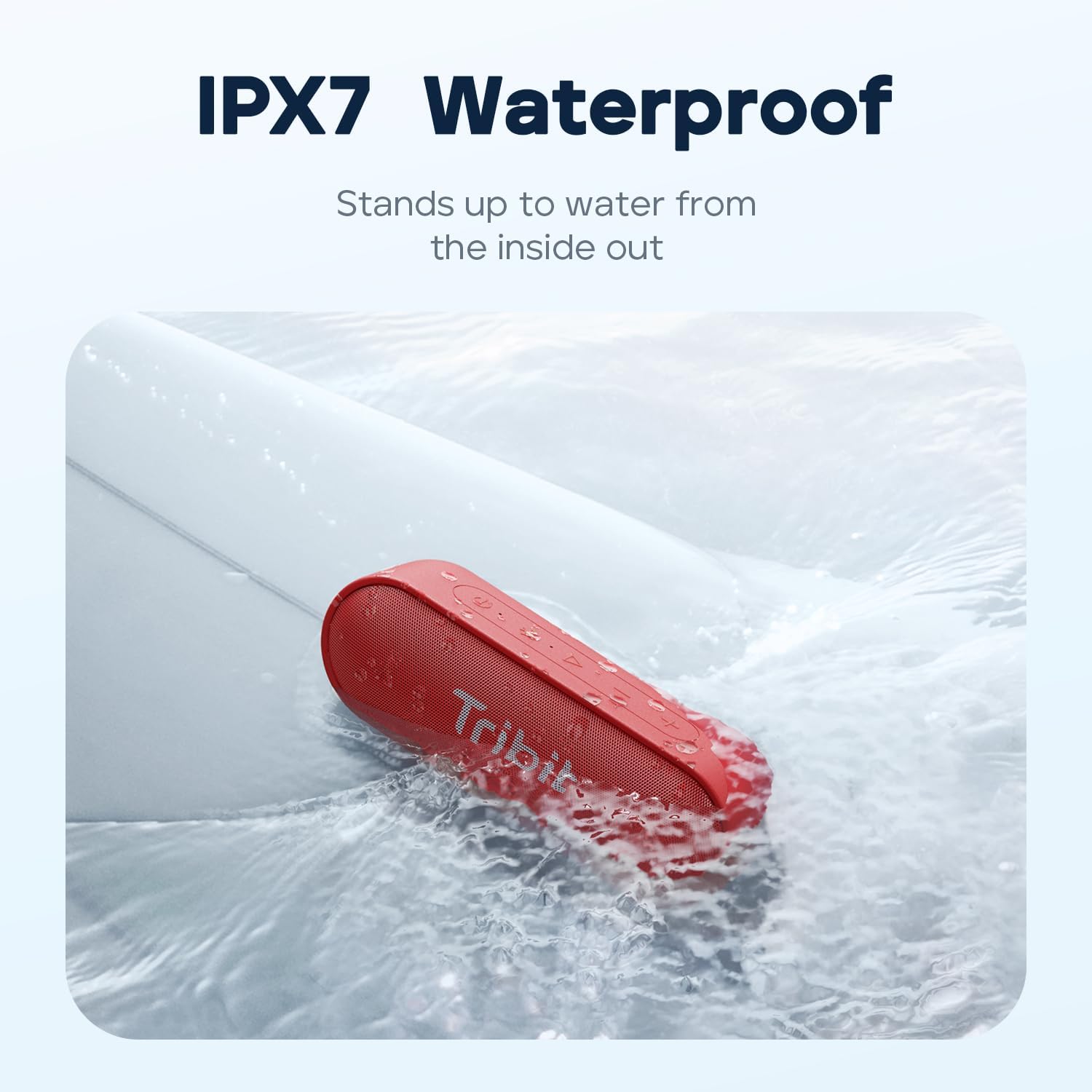 XSound Go Bluetooth Speaker, 16W Portable Wireless Speaker with Loud Sound, 24H Playtime, IPX7 Waterproof, Custom EQ