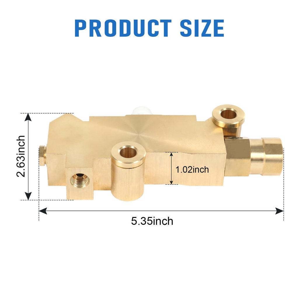 172-1353 PV2 Brass Proportioning Valve Disc/Drum Front Drum Rear Brake Kit