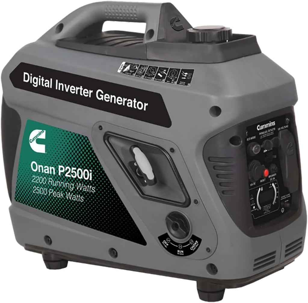 Onan P2500i Portable Digital Inverter Generator, 2200 Running Watts with 2500 Peak Watts, Perfect for Home, Camping