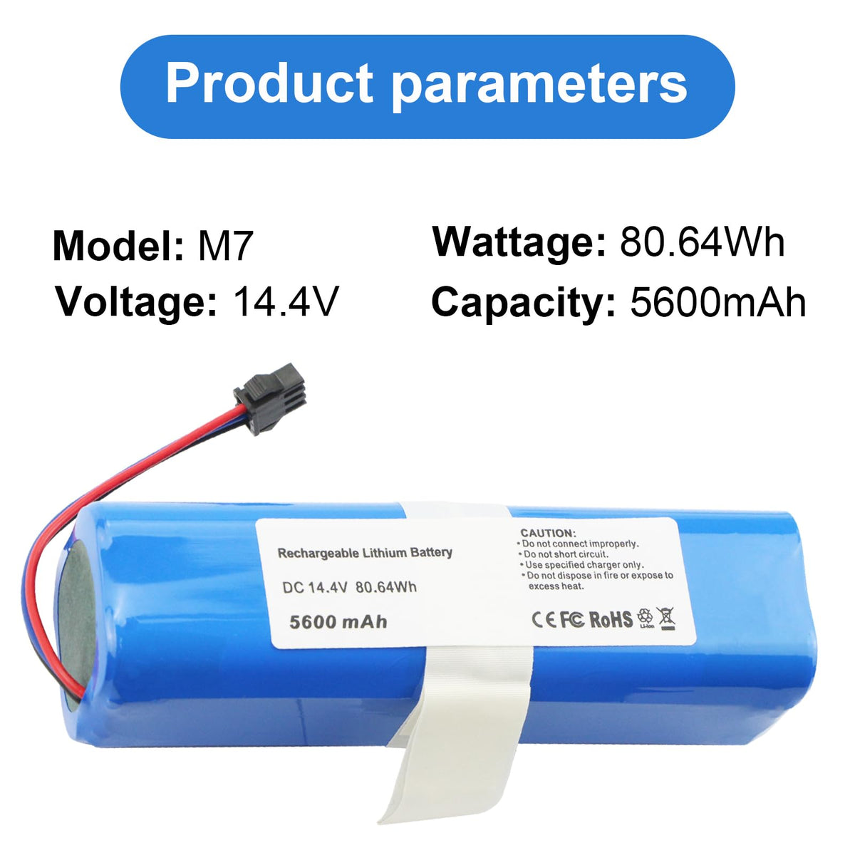 MULS Replacement Battery for Roidmi Q6, EVA, EVE, EVE Plus, SDJ01RM SDJ06RM