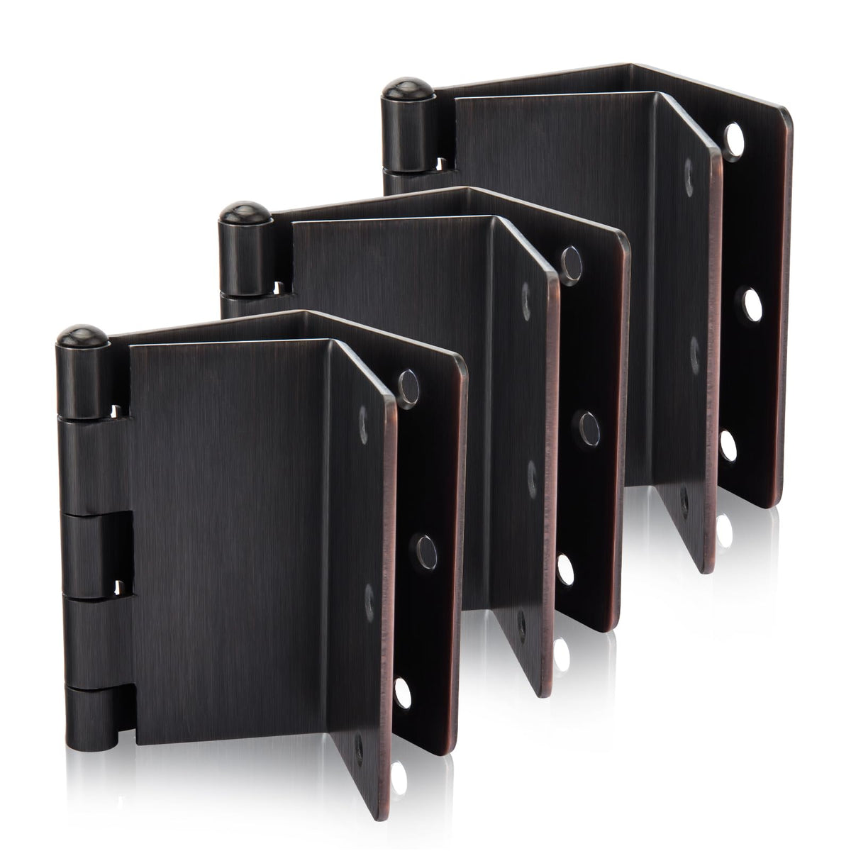 3Pack 3.5Inch Oil Rubbed Bronze Offset Door Hinge 1/4" Radius Corner
