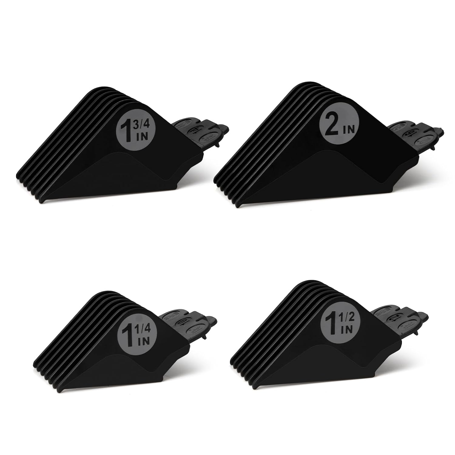 Clipper Guards Set 16 14 12 10 Compatible with Most Wahl Clippers, Clipper Guides Replacement - 1.25" to 2", 4 Piece