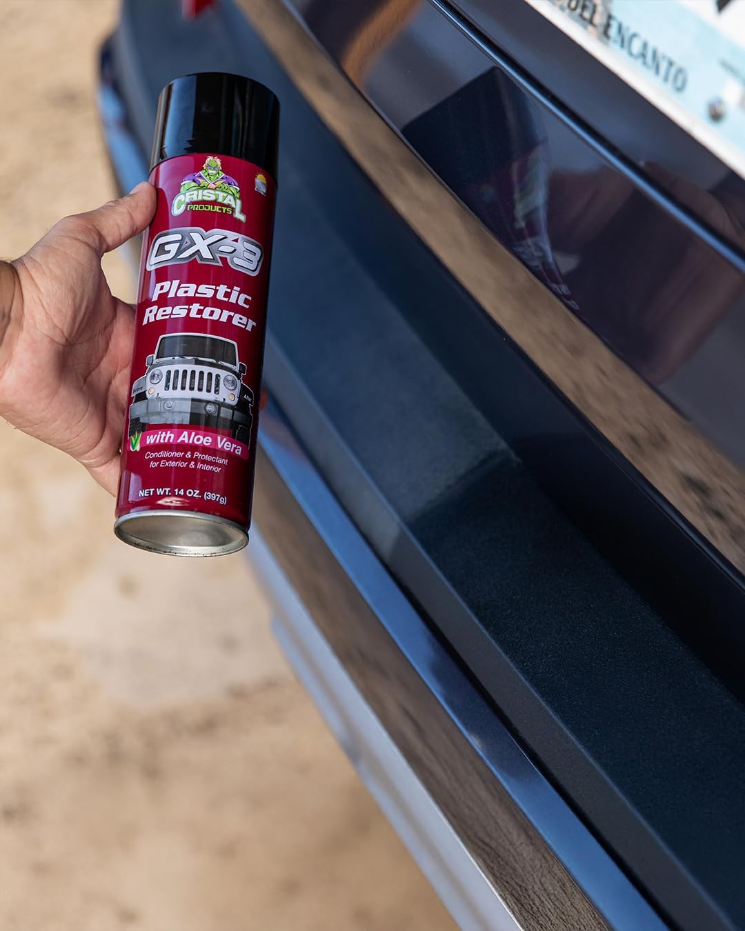 GX-3 Plastic Restorer – Black Plastic Restorer for Cars & Automotive Trim Restorer – Interior Car Cleaner & Exterior