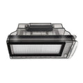 HMHAMA Replacement Dust Bin Box with Filter Compatible for NARWAL T10 J1 J2 Robot Vacuum Cleaner Accessories
