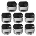 8Pcs round Zinc Alloy Gas Stove Burner Control Knobs Replacement
