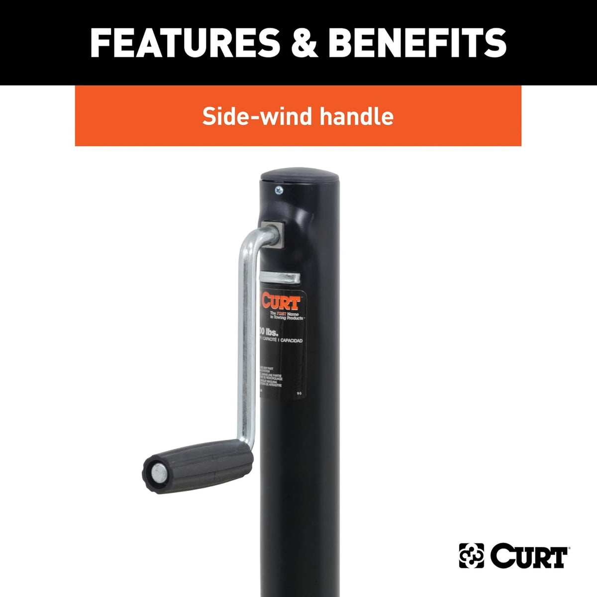 28204 A-Frame Trailer Jack, 2,000 lbs., 15 Inches Vertical Travel