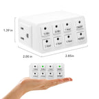 BN-LINK 2 Pack Indoor Countdown Timer with Repeat Function, 3-Prong