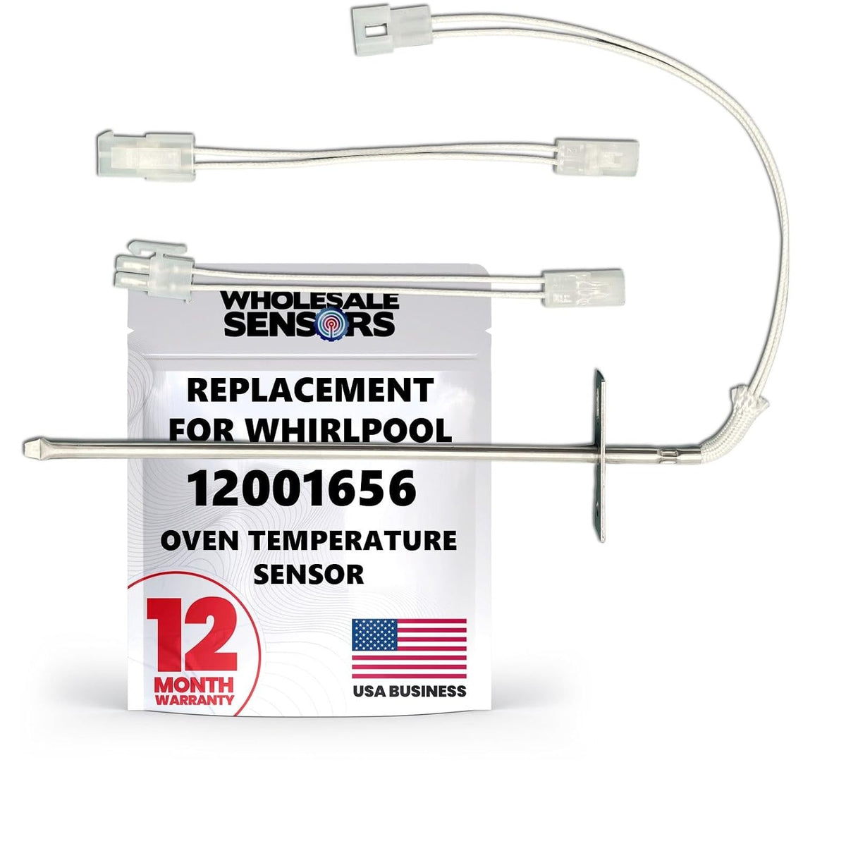 Replacement Whirpool 12001656 Oven Temperature Sensor 12-Month Warranty & USA Support