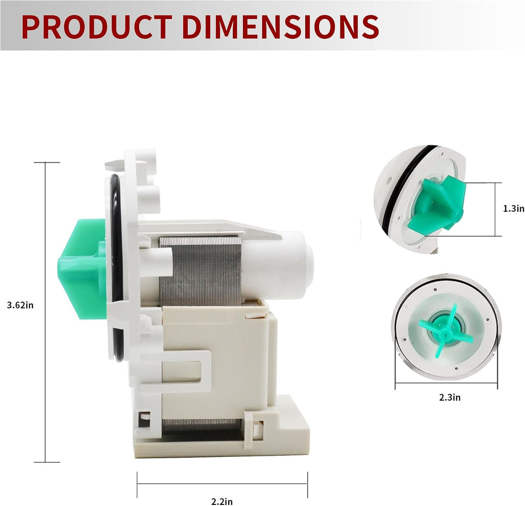 A00126401 154736201 Drain Pump Compatible With Dishwasher Drain Pump Replaces P5690431 PS8689824
