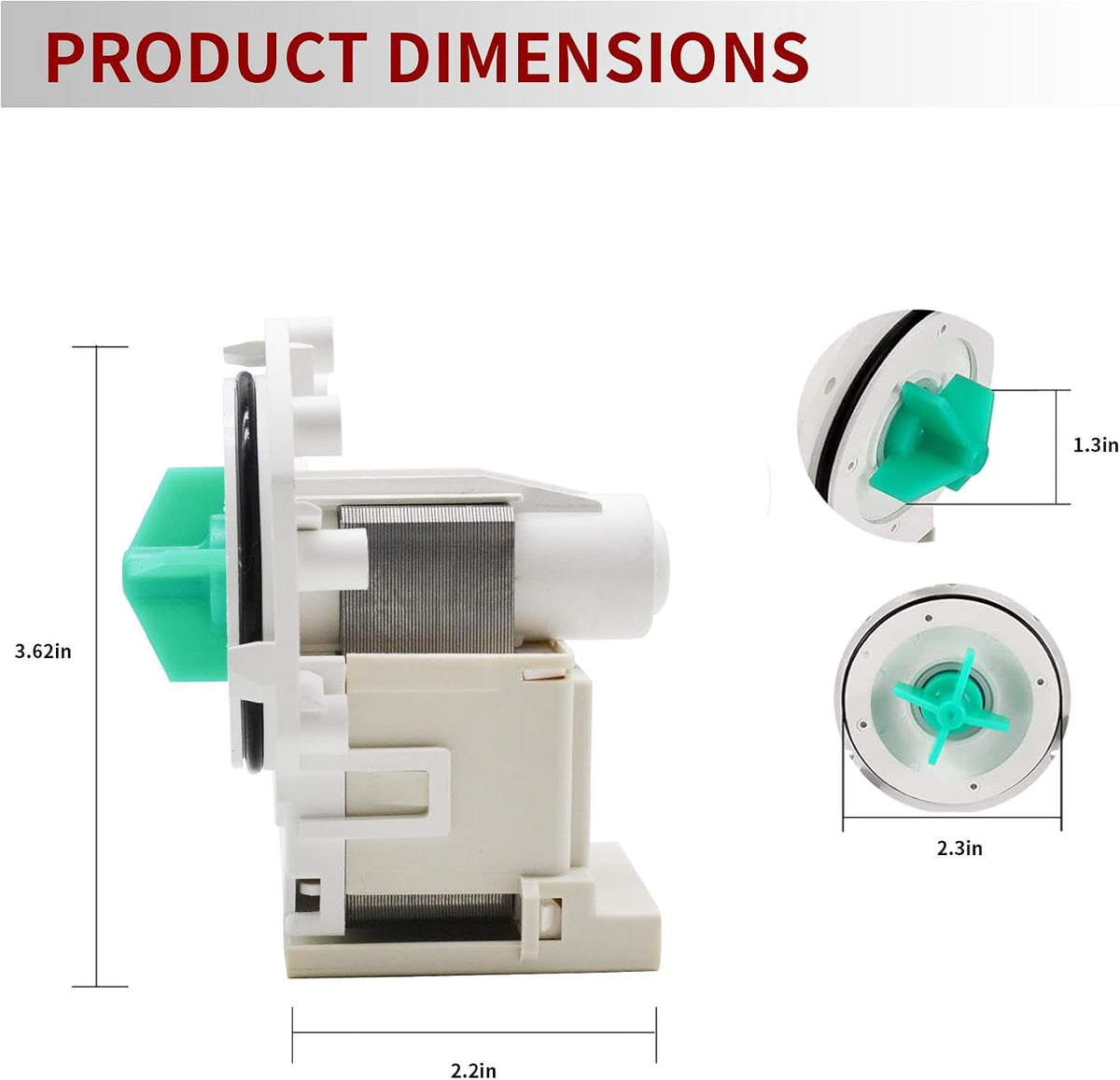 A00126401 154736201 Drain Pump Compatible With Dishwasher Drain Pump Replaces P5690431 PS8689824