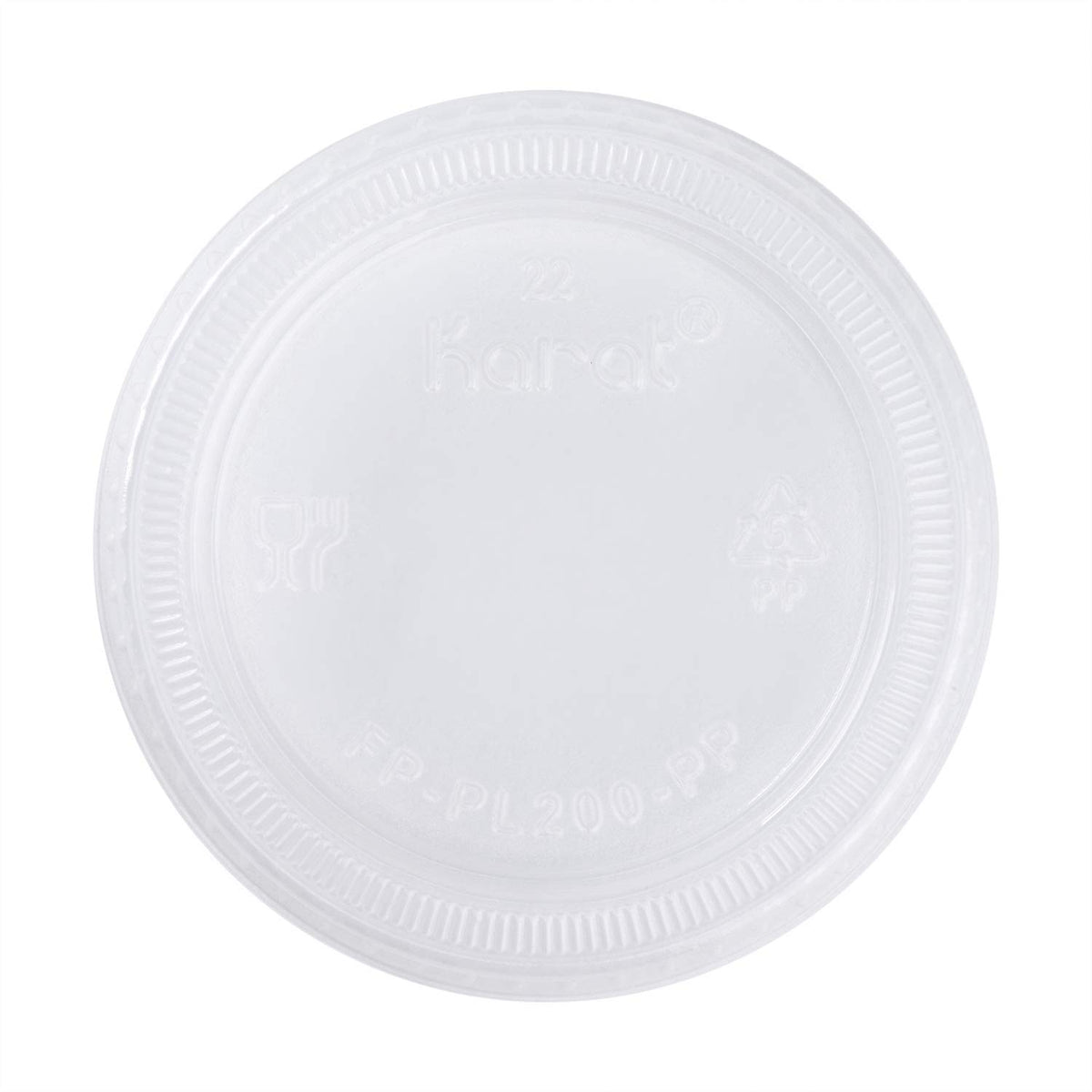 FP-PL200-PP 1.50 oz. & 2 oz. PP Portion Cup Lids (Case of 2500)