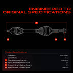 A-Premium Front Left Driver Side CV Axle Shaft Assembly