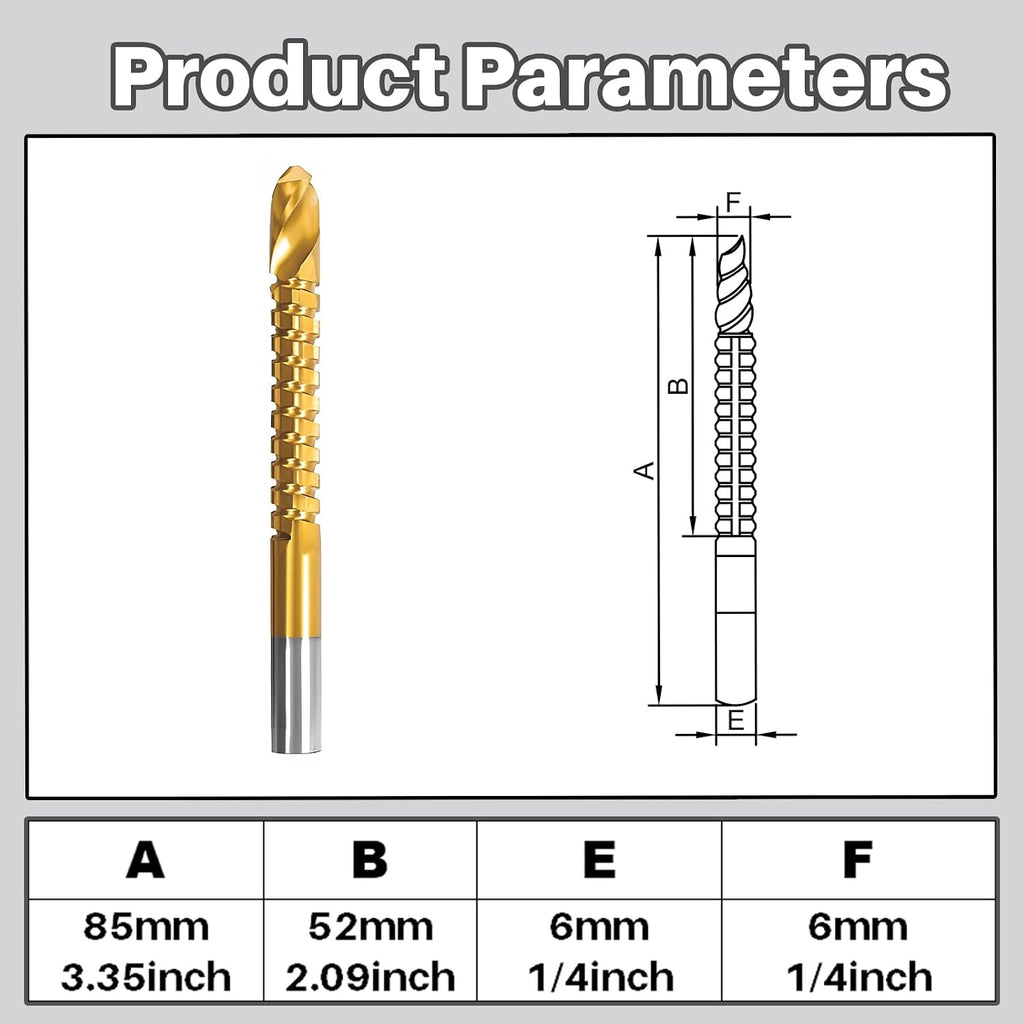 2PCS Tapered Reamer Set with T Handle, 3-13mm & 5-16mm
