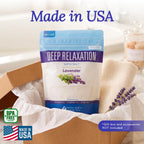 Deep Relaxation Bath Salt 32 oz Epsom Salt Pure Lavender Essential Oil