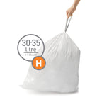 Code H 60 Count Custom Fit Liners, Drawstring Kitchen Trash Bags, One-by-One Mess-Free Dispense, Extra Thick & Double