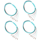6-Strand LC OM3 Multimode Pigtail 1.2m, 4-Pack