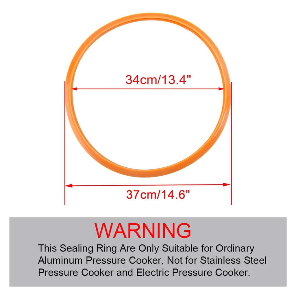 2pcs Pressure Cooker Sealing Silicone Home Seal O Ring Rubber Clear Replacement Gasket Cooking Tools(2pcs 34cm)