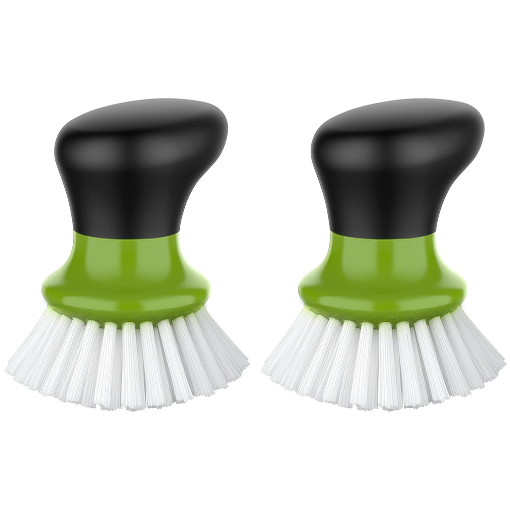 Dish Scrub Brush, Palm Brush Dish Scrubber, Green, Pack of 2