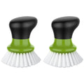 Dish Scrub Brush, Palm Brush Dish Scrubber, Green, Pack of 2