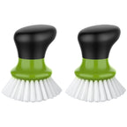Dish Scrub Brush, Palm Brush Dish Scrubber, Green, Pack of 2