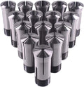 Precision 5C Collet Set, Mill Chuck Holder Hardened T.I.R. 0.0005" Lathe