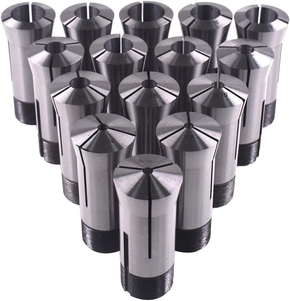 Precision 5C Collet Set, Mill Chuck Holder Hardened T.I.R. 0.0005" Lathe