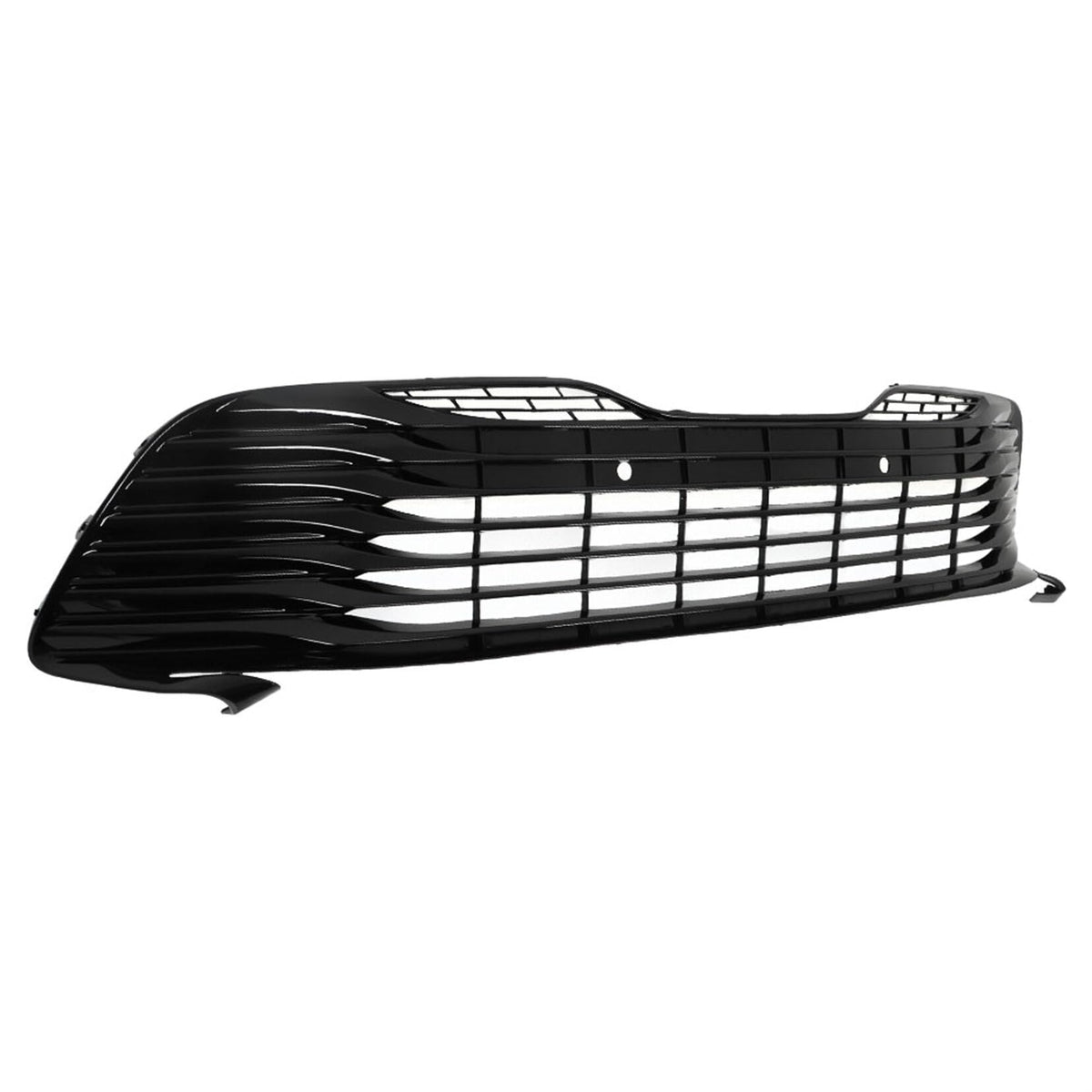 SEBLAFF Front Lower Grille Gloss Black with Radar Holes for Camry