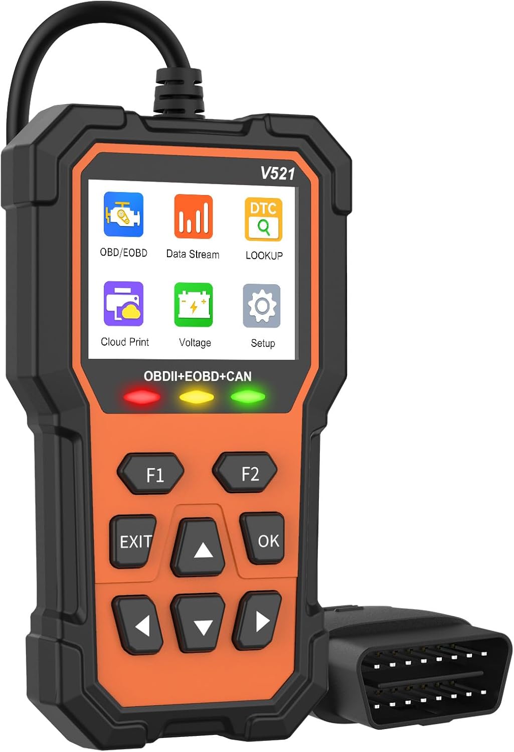 OBD2 Scanner [Pro Edition] – Full System Car & Truck Code Reader with Check Engine Reset, Live Data, Mode 6 & 8, EVAP