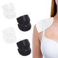 4 Pairs No-Sewing Shoulder Pads Self Adhesive Sponge Shoulder Pads Non Slip Shoulder Protectors Soft Covered Sewing