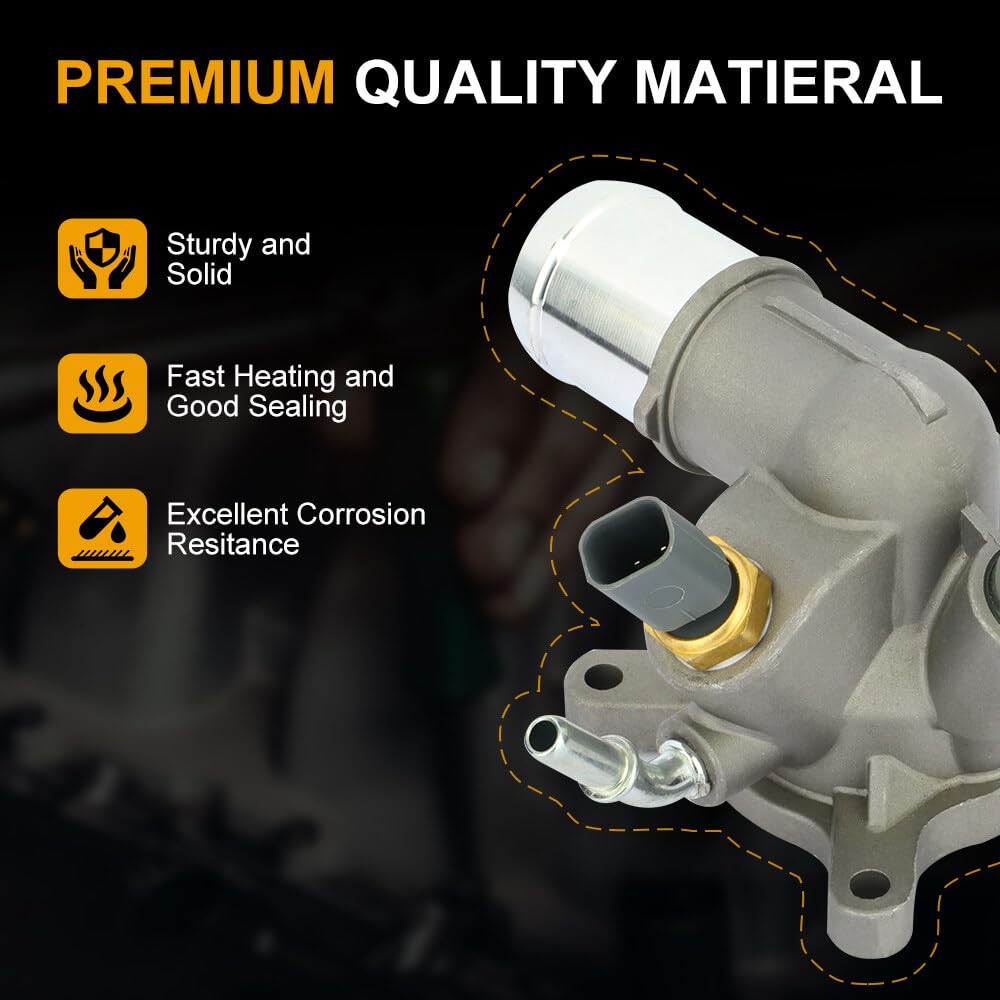 ROADFAR Thermostat Water Inlet for Chrysler 200 for Dodge Dart