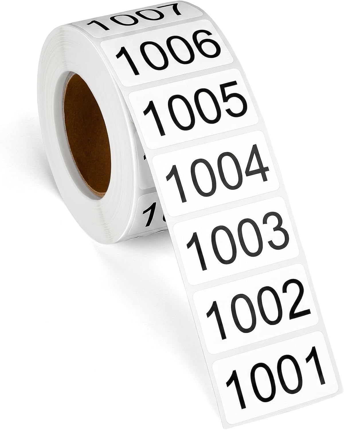 Consecutive Number Stickers, 1001-2000 Self-Adhesive Inventory Labels