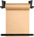 Kraft Paper Dispenser Wall Mount, Adjustable Paper Roll Holder for 18"/24"