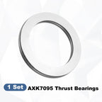 uxcell AXK7095 Thrust Needle Roller Bearings with Washers, ID 70mm