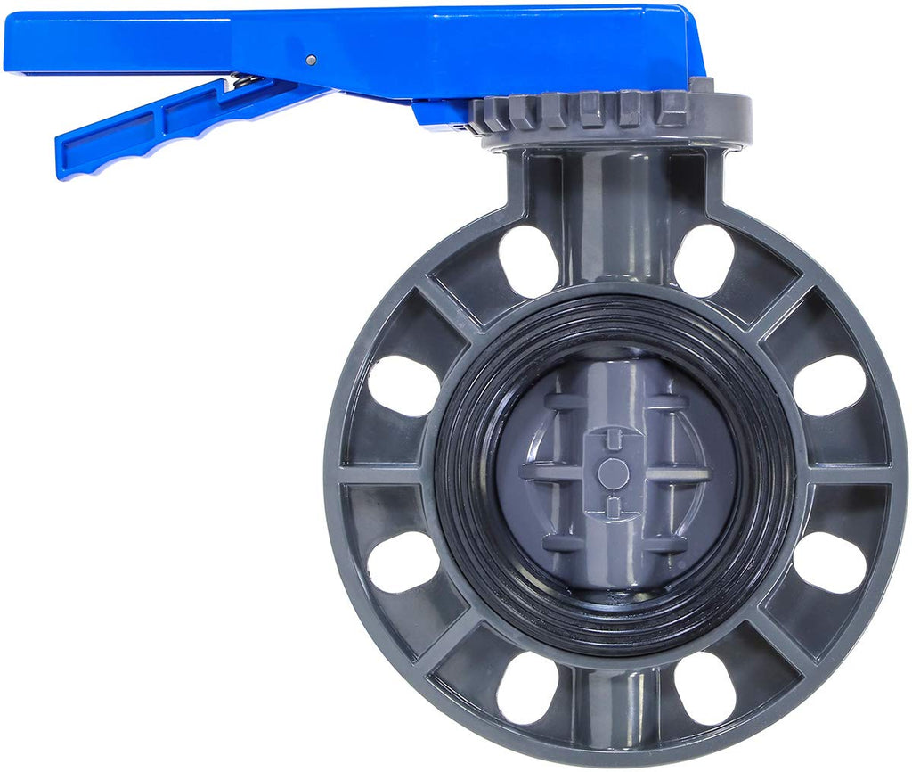 RKLV4B PVC Butterfly Valve, 4"