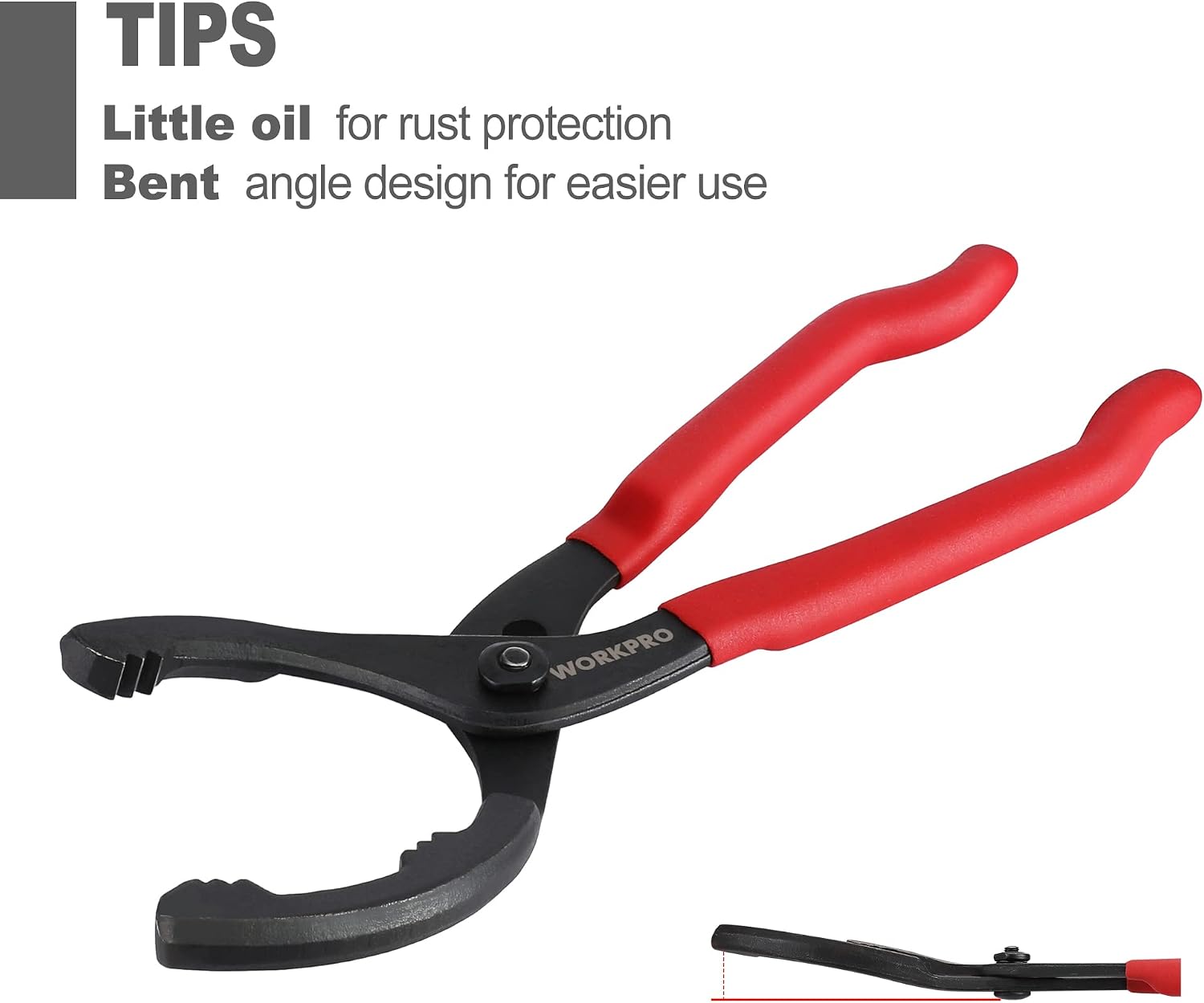 12" Adjustable Oil Filter Pliers, Wrench Adjustable Oil Filter Removal Tool, Ideal For Engine Filters, Conduit, &