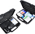 Small Hard Case with Foam, 14" Lightweight Pluck Foam Padded Protection Carrying/Storage Case - Customizable Interior