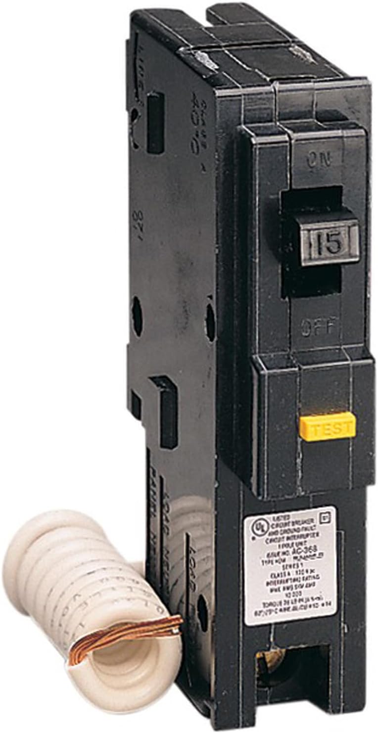 Square D - HOM115GFICP 15a Homeline 1pole Gfc Breaker