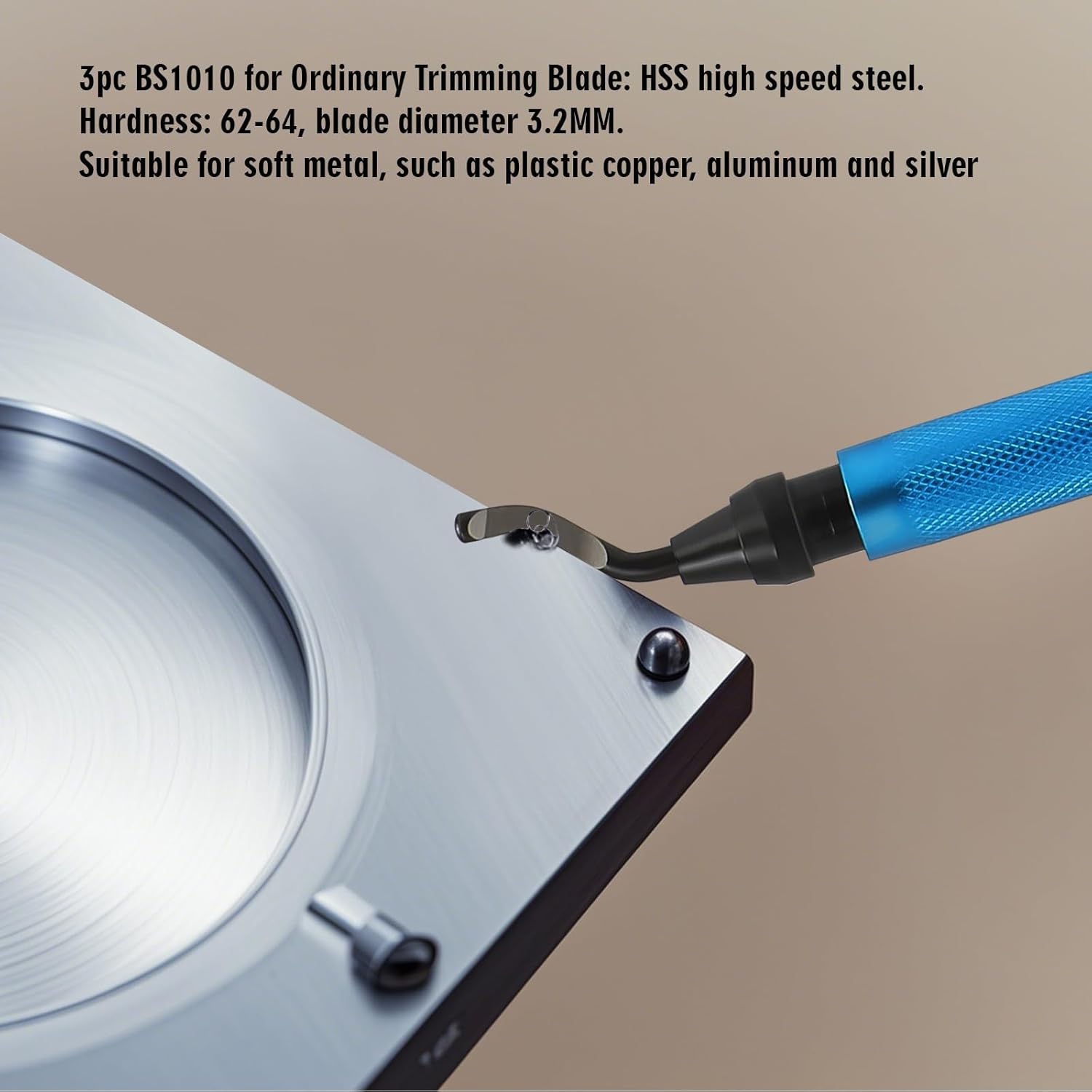 Deburring Tools,7pc,High Grade Swivel Blades,Metal Handle Deburr Tool for Metal, Resin, PVC Pipes, Copper, Plastic