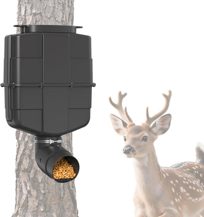 Gravity Deer Feeder, Easy to Install, No Motor or Batteries Required, 20–25 lb Feed Capacity