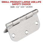 24 Pack Rounded Door Hinges Brushed Nickel 3.5 Inch with 5/8" Radius