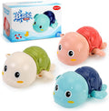 Bath Toys for Toddlers 1-3, Cute Swimming Turtle Bath Toys for 1 2 Year Old Boy Girl Gifts, Water Pool Toys for Baby