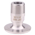 DERNORD 1.5'' Tri clamp Adapter to 3/4 inch MNPT Thread Ferrule Sanitary Pipe Fitting