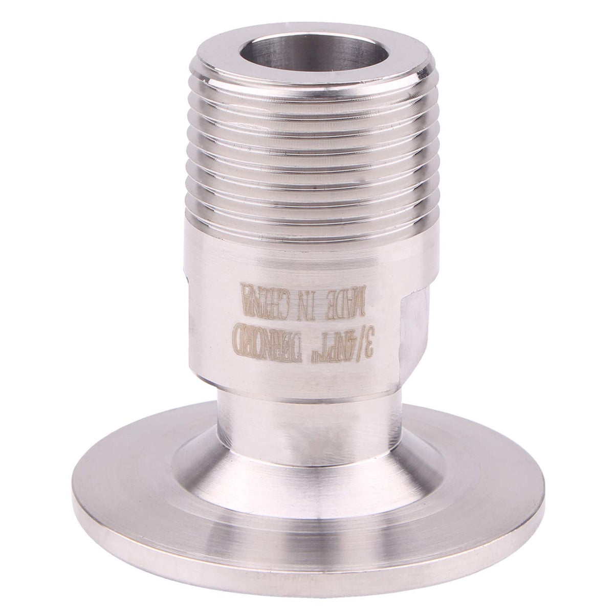 DERNORD 1.5'' Tri clamp Adapter to 3/4 inch MNPT Thread Ferrule Sanitary Pipe Fitting