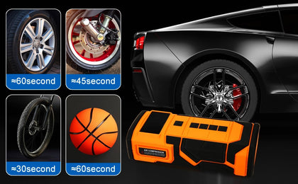 Car Jump Starter with Air Compressor, 3000A Car Battery Jumper Starter Portable (9.0 Gas/6.5L Diesel) with 150PSl