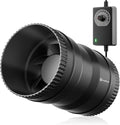 Hon&Guan 4 Inch Inline Booster Duct Fan with Speed Controller - 130 CFM Airflow with 6W Ultra-Low Power and Low Noise