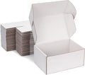 Small Shipping Boxes 9x6x4 Inch (25 Pack) - Sturdy White Corrugated Cardboard Boxes for Small Business, Ecommerce